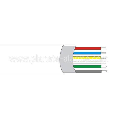 Câble d'alarme souple 6 conducteurs