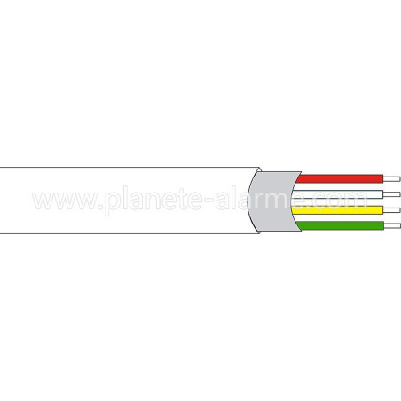 Câble d'alarme souple 4 conducteurs