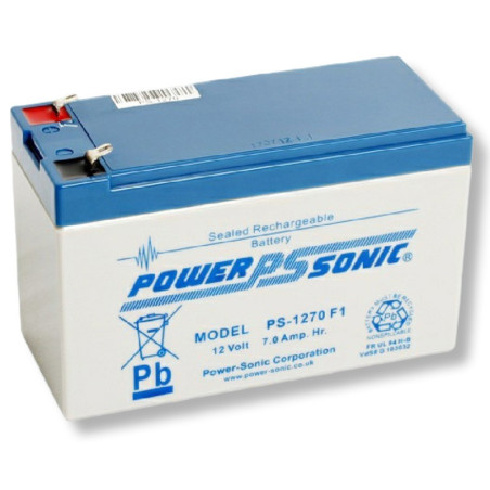 Batterie rechargeable pour centrale alarme 12V  /  7 AH