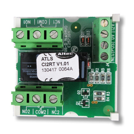 Altec Atls CI2RT - Carte relais 2 RT avec pouvoir de coupure 300 Vdc 5A